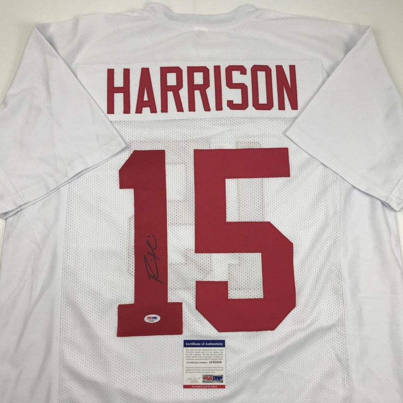 Autographed/Signed Ronnie Harrison Alabama White College Football Jersey PSA/DNA COA
