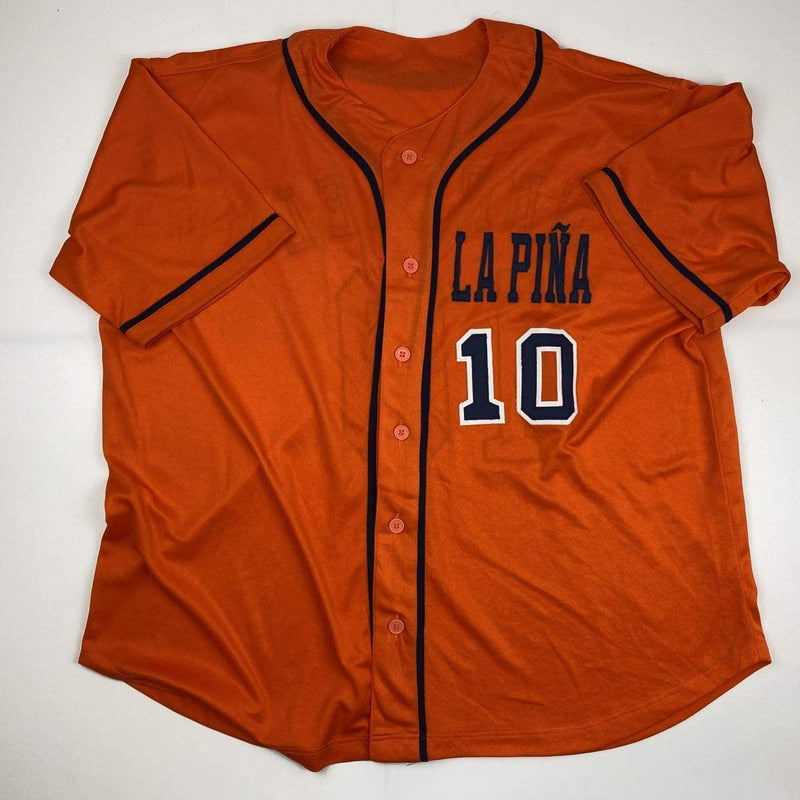 Autographed/Signed Yulieski Yuli Gurriel Houston Orange Baseball Jersey JSA COA