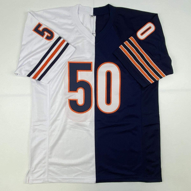 Autographed/Signed Mike Singletary HOF 98 Chicago Split Football Jersey JSA COA