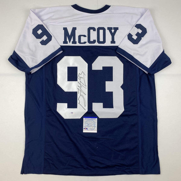 Autographed/Signed Gerald McCoy Dallas Thanksgiving Day Football Jersey PSA/DNA COA