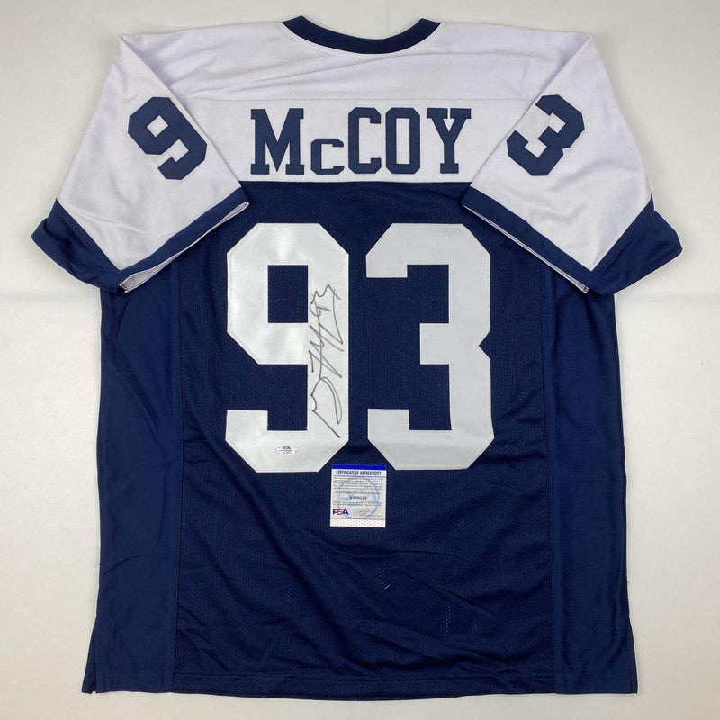 Autographed/Signed Gerald McCoy Dallas Thanksgiving Day Football Jersey PSA/DNA COA
