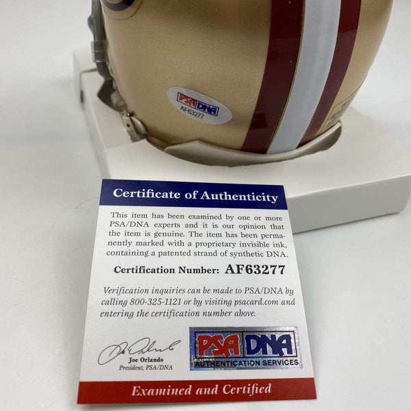 Autographed/Signed Nick Bosa San Francisco 49ers Football Mini Helmet PSA/DNA COA