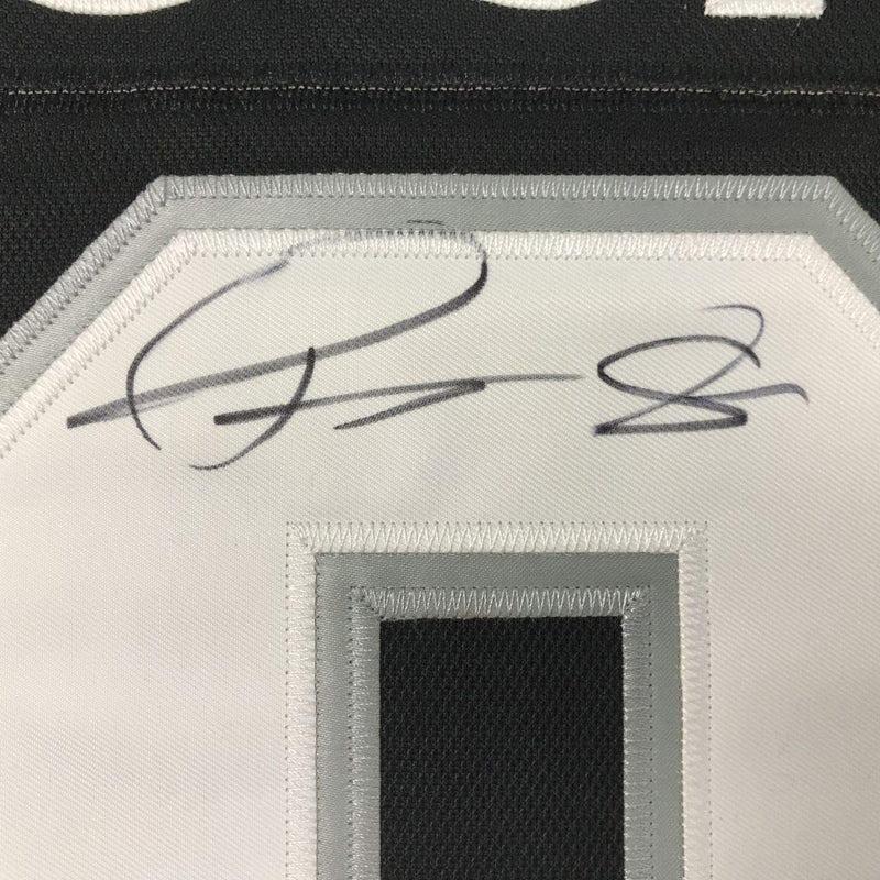 Autographed/Signed Drew Doughty Los Angeles LA Black Hockey Jersey JSA COA