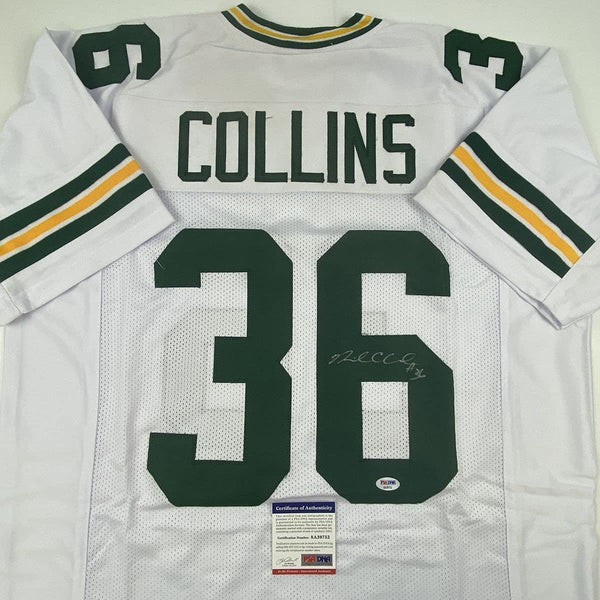 Autographed/Signed Nick Collins Green Bay White Football Jersey PSA/DNA COA
