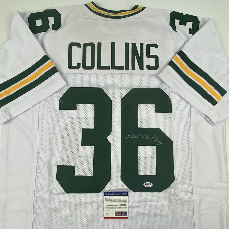 Autographed/Signed Nick Collins Green Bay White Football Jersey PSA/DNA COA