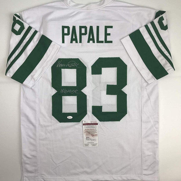 Autographed/Signed Vince Papale Invincible Philadelphia White Football Jersey JSA COA