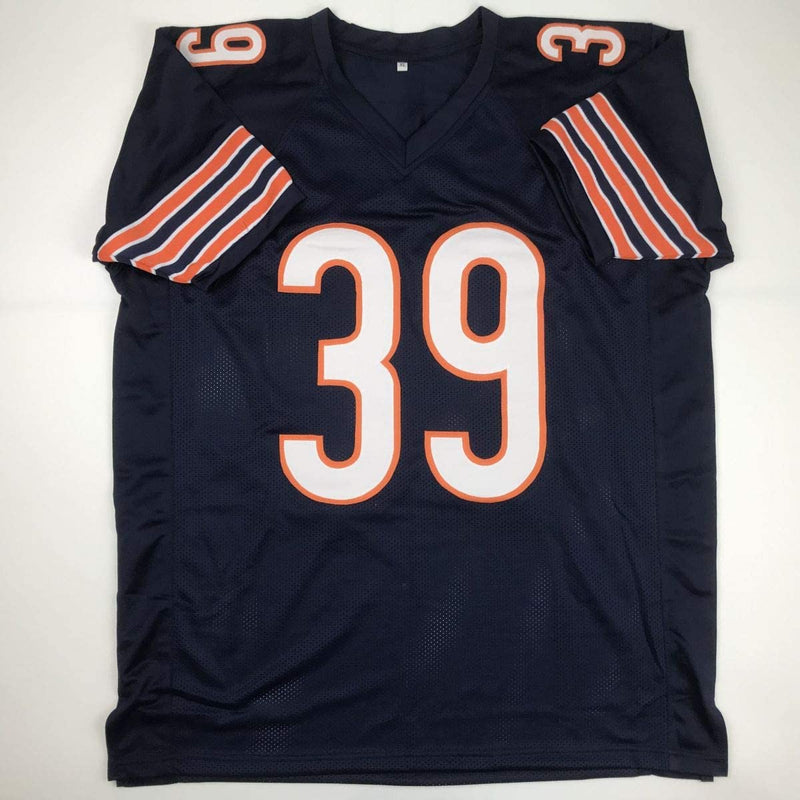 Autographed/Signed Eddie Jackson Chicago Blue Football Jersey JSA COA