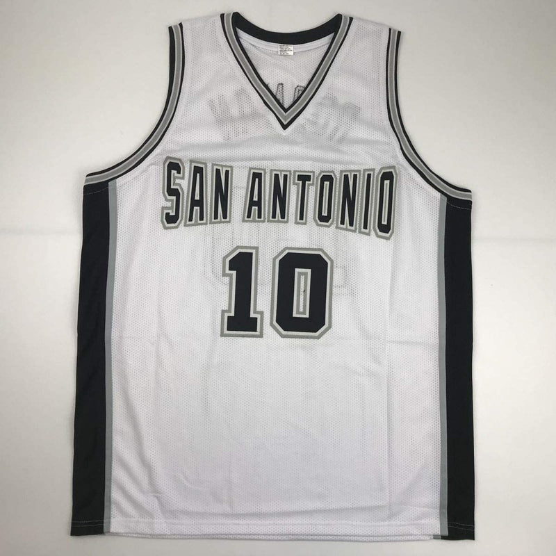 Autographed/Signed Dennis Rodman San Antonio White Basketball Jersey PSA/DNA COA