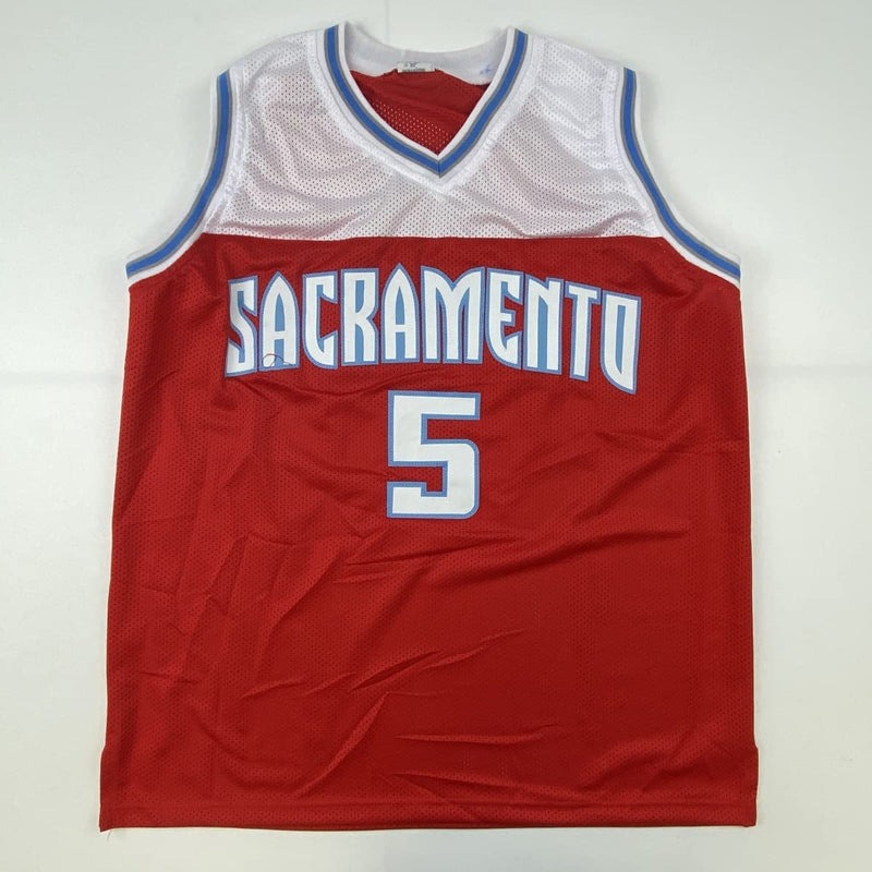 Autographed/Signed De'Aaron Fox Sacramento Red City Edition Basketball Jersey Beckett BAS COA