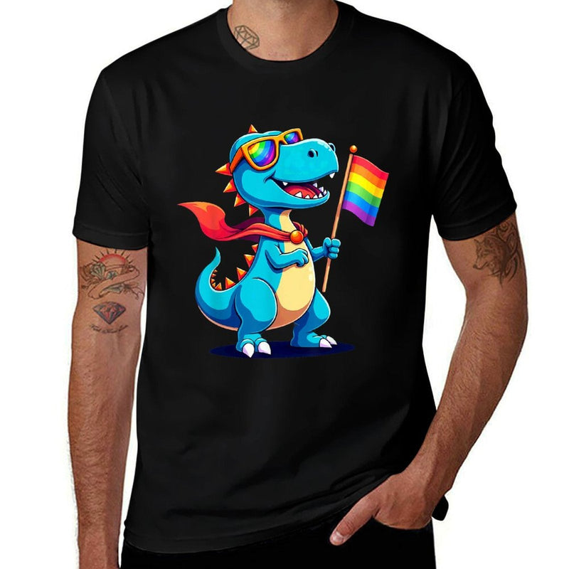 LGBT Pride Gay Lesbian Dinosaur Allysaurus  Durable T-Shirt