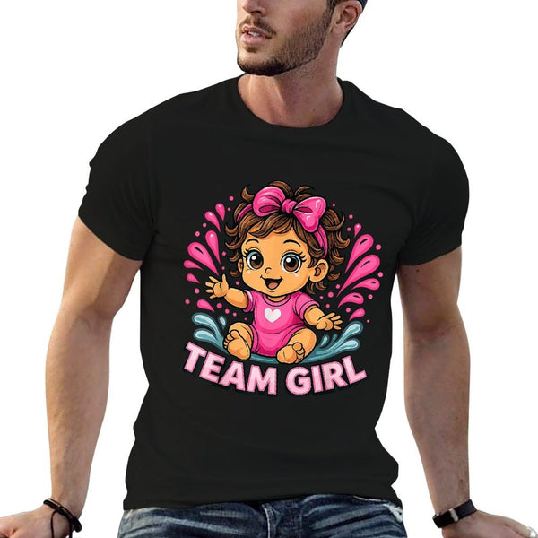 Team Girl Baby Gender Reveal Party  Affordable Price T-Shirt