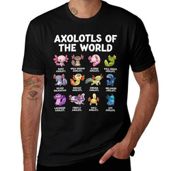 Axolotl Kawaii Axolotls of The World Funny Axolotl Animals Comfortable T-Shirt