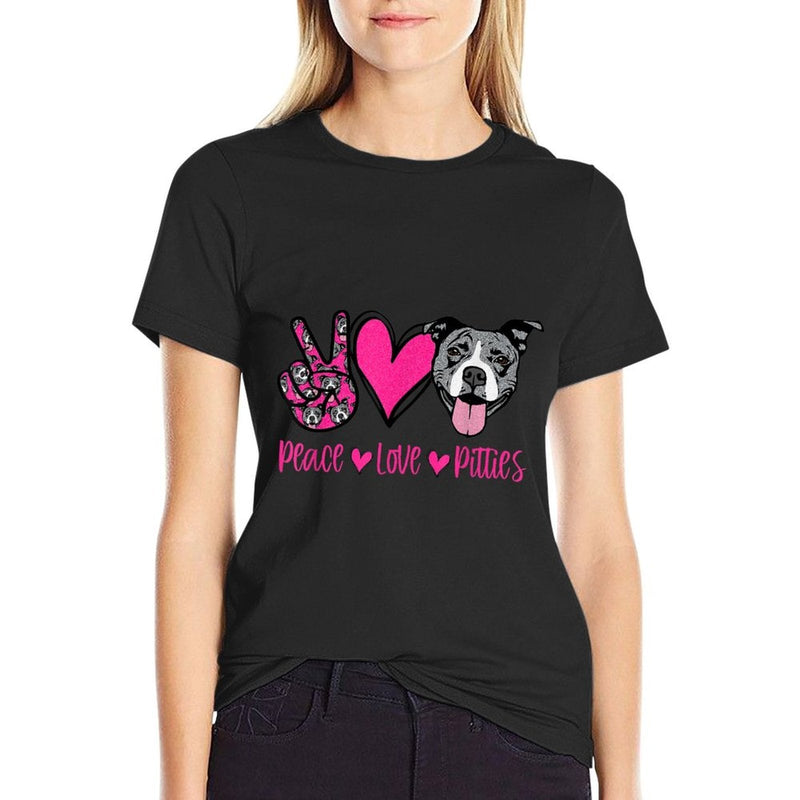 Pit Bull Lives Matter Pittie Puppy Dog Mom Ladies Pitbull  Cotton T-Shirt