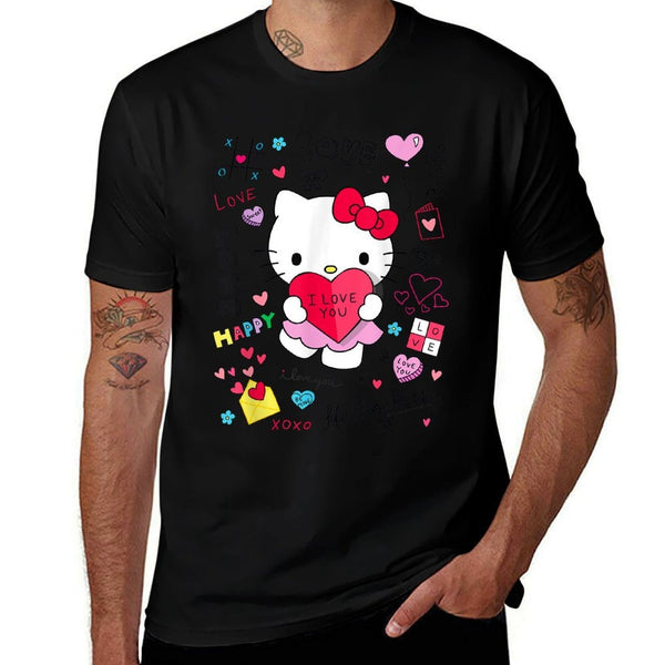 Hello Kitty Love Notes Valentine  Soft T-Shirt