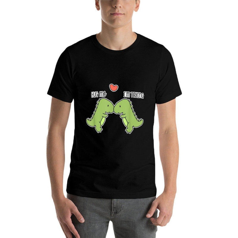 Dinosaur Hug Me  Polyester Blend T-Shirt
