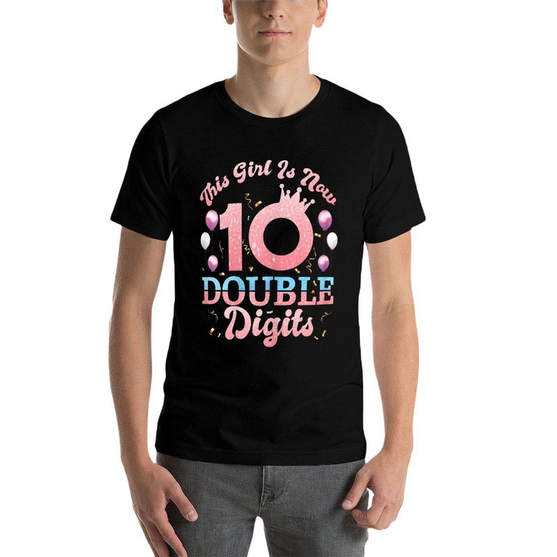 This Girl Is Now 10 Double Digits Tie Dye 10th Birthday  Odor-resistant T-Shirt