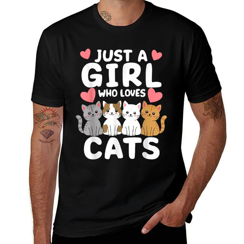 Cat Just A Girl Who Loves Cats  Breathable T-Shirt