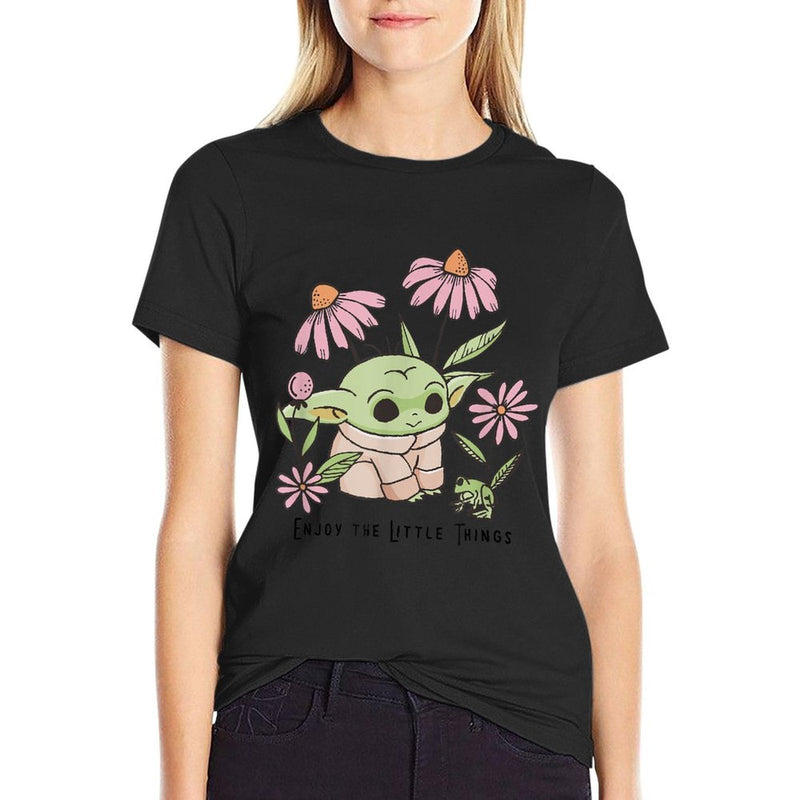 Star Wars The Mandalorian Grogu Enjoy The Little Things  Quick-drying T-Shirt
