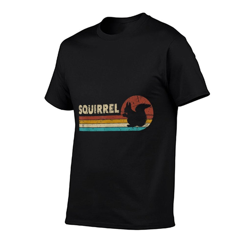 Squirrel Vintage Men Women Kids Boys Girls Funny Retro  Tagless Design T-Shirt