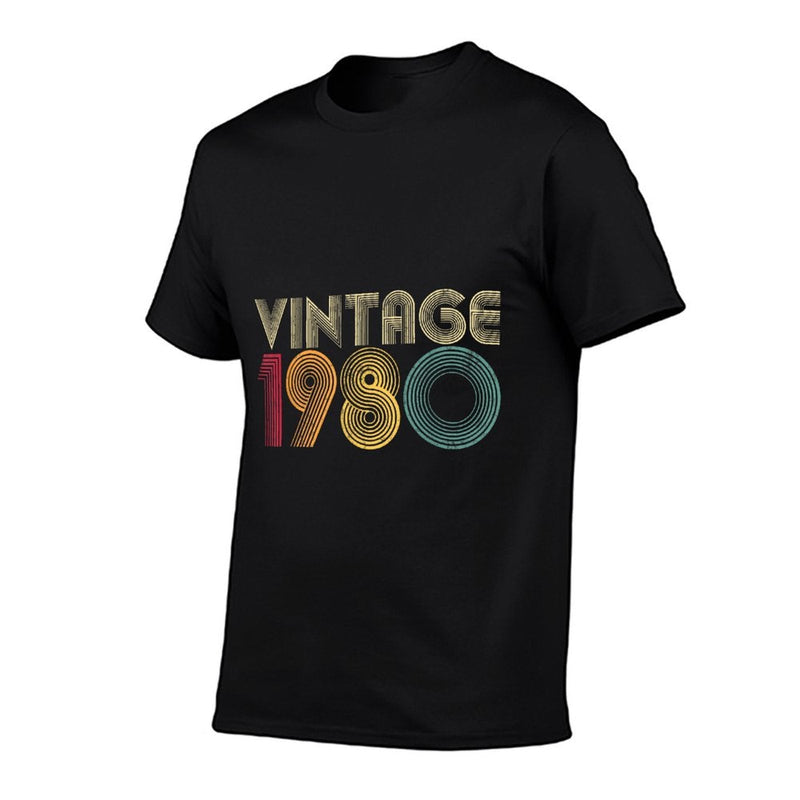 45th Birthday Gift For Women Men 1980 45 Years Old Retro  Quick-drying T-Shirt