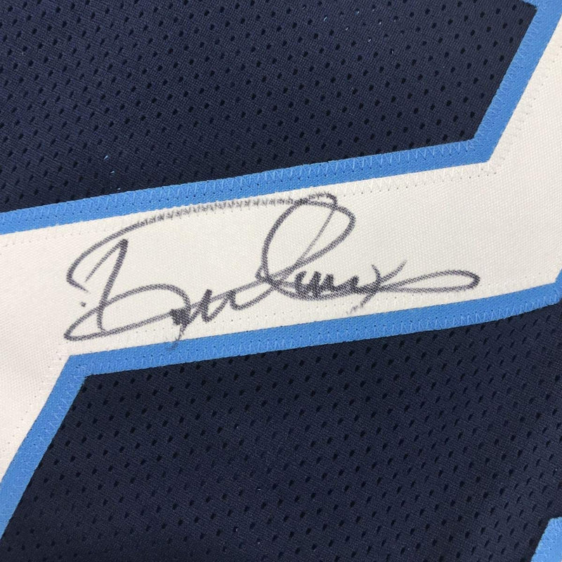 Autographed/Signed Derrick Henry Tennessee Titans Dark Blue Football Jersey JSA COA