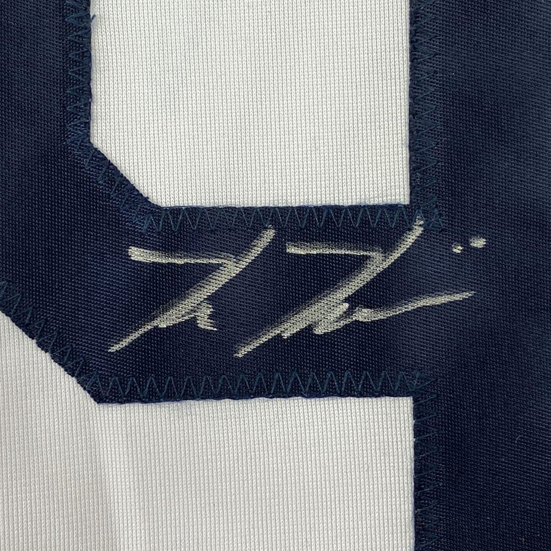 Autographed/Signed Kevin Kiermaier Tampa Bay White Baseball Jersey PSA/DNA COA