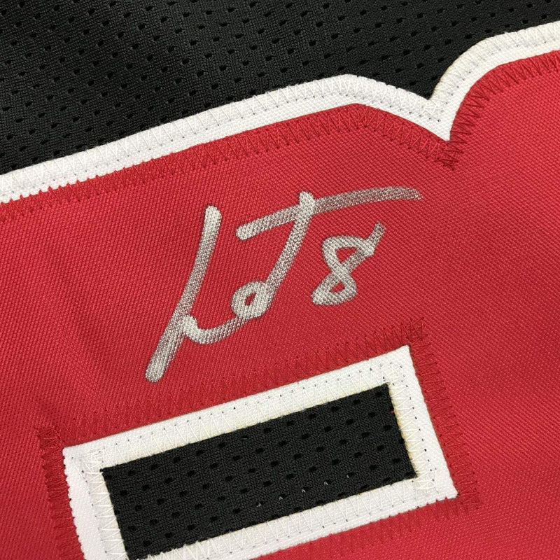 Autographed/Signed Lamar Jackson Louisville Black College Football Jersey JSA COA