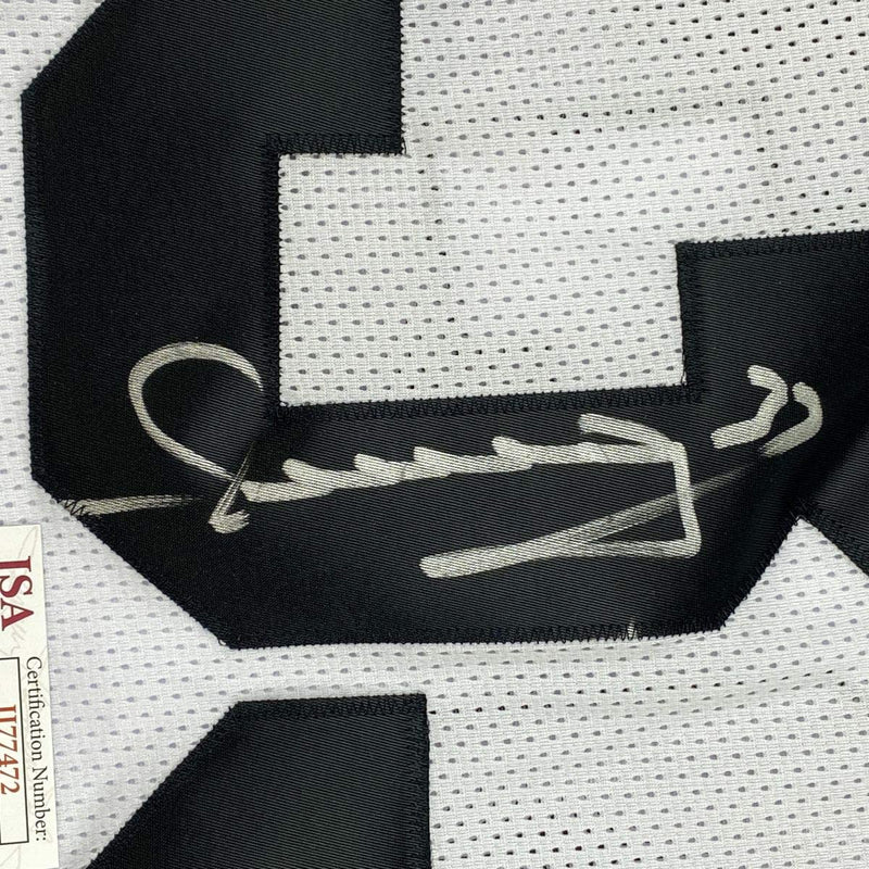 Autographed/Signed Merril Hoge Pittsburgh White Football Jersey JSA COA