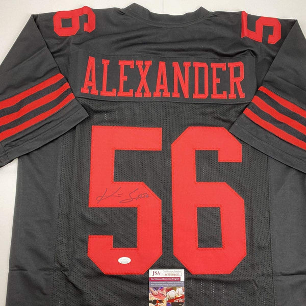 Autographed/Signed Kwon Alexander San Francisco Black Football Jersey JSA COA