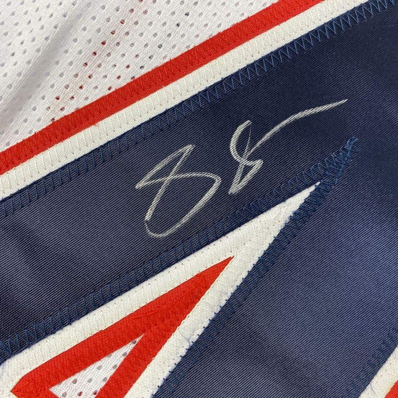 Autographed/Signed Stephon Gilmore New England White Football Jersey PSA/DNA COA