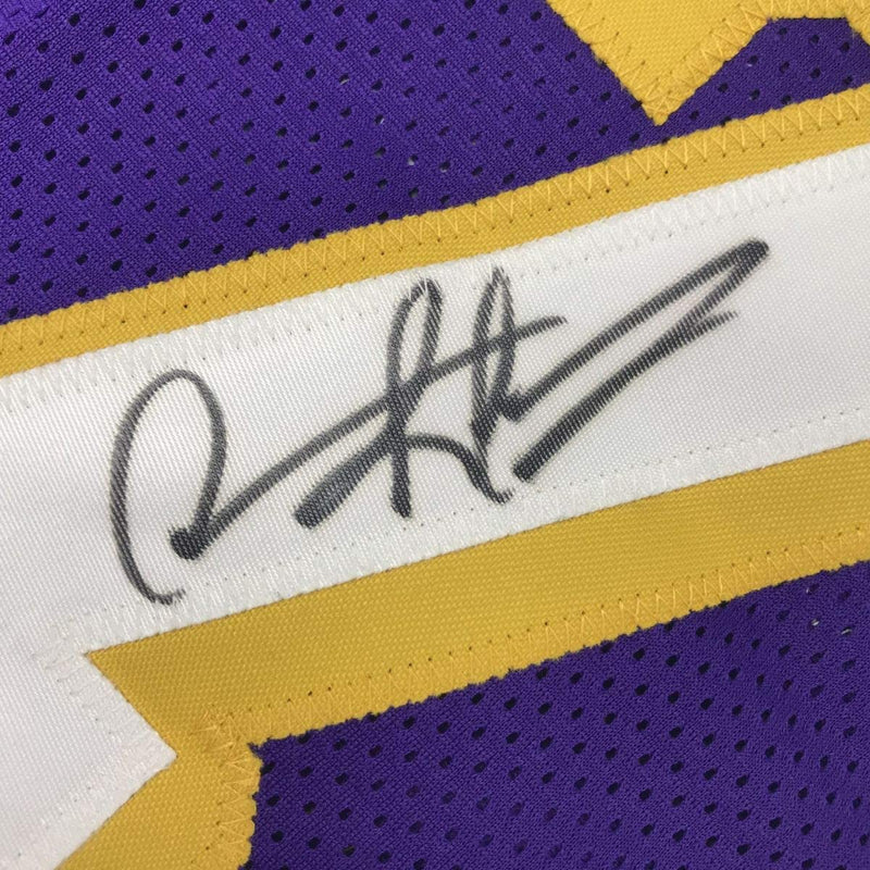 Autographed/Signed Dennis Rodman Los Angeles LA Purple Basketball Jersey JSA COA