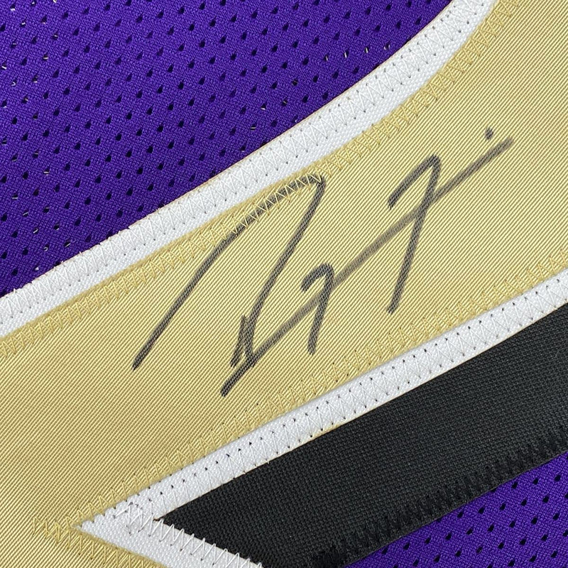 Autographed/Signed Ray Lewis Baltimore Color Rush Football Jersey JSA COA