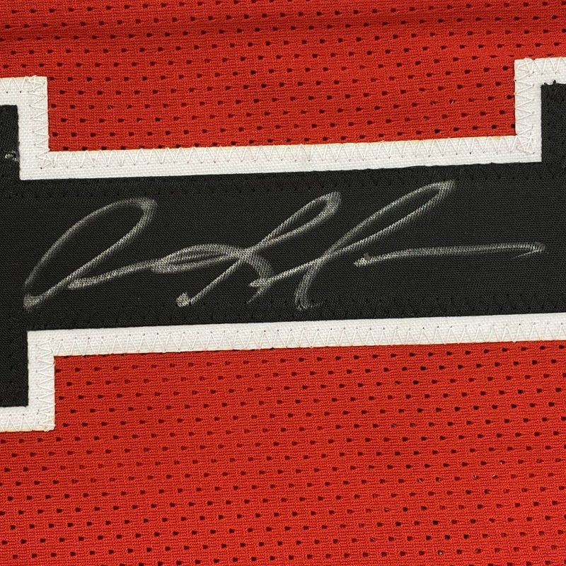 Autographed/Signed Dennis Rodman Chicago Split Basketball Jersey Beckett BAS COA