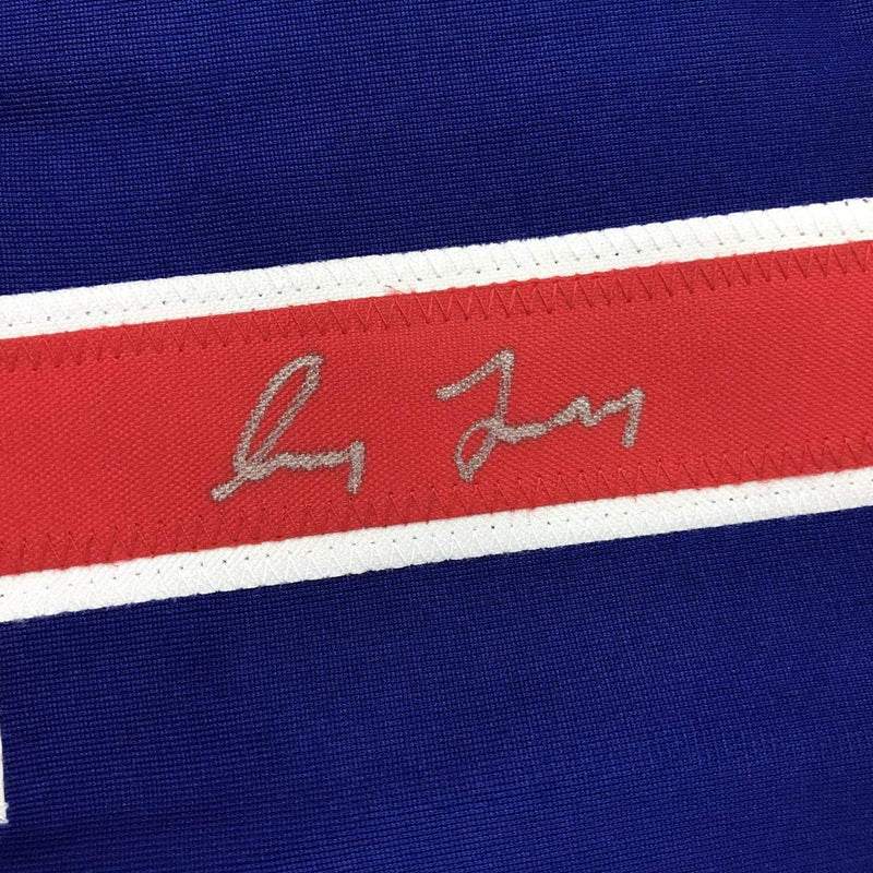 Autographed/Signed Greg Maddux Chicago Blue Baseball Jersey JSA COA