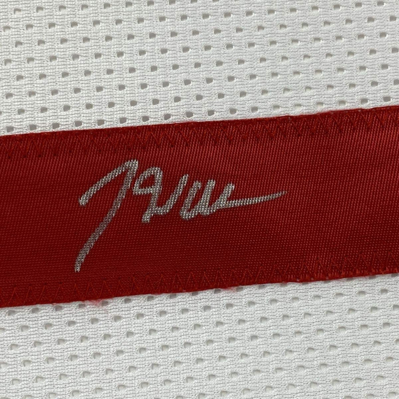 Autographed/Signed John Wall Houston White Basketball Jersey JSA COA