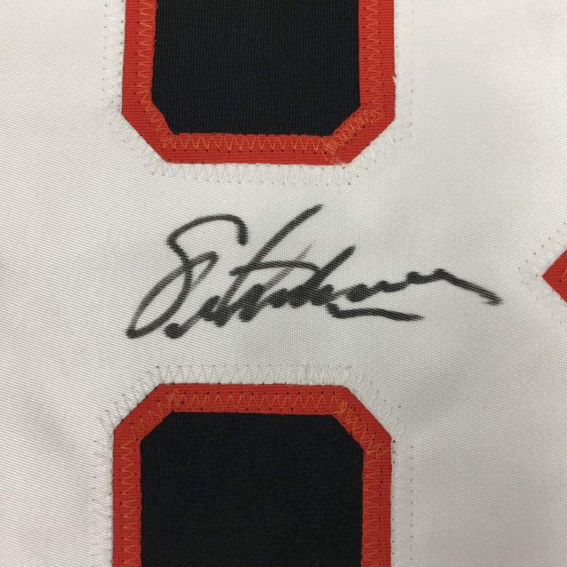 Autographed/Signed Eric Lindros Philadelphia Black Hockey Jersey JSA COA