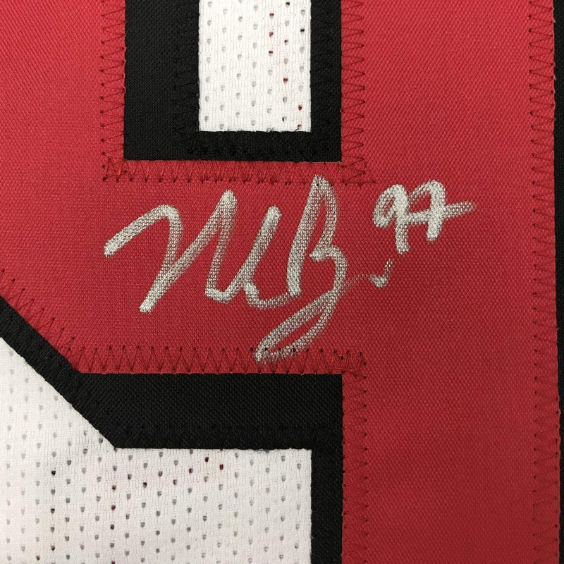 Autographed/Signed Nick Bosa San Francisco White Football Jersey JSA COA