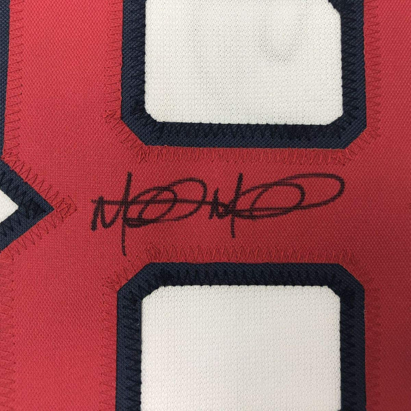 Autographed/Signed Mitch Moreland Boston White Baseball Jersey JSA COA