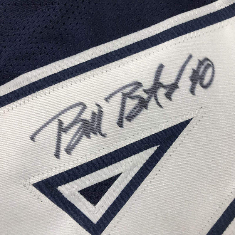 Autographed/Signed Bill Bates Dallas Blue Football Jersey JSA COA