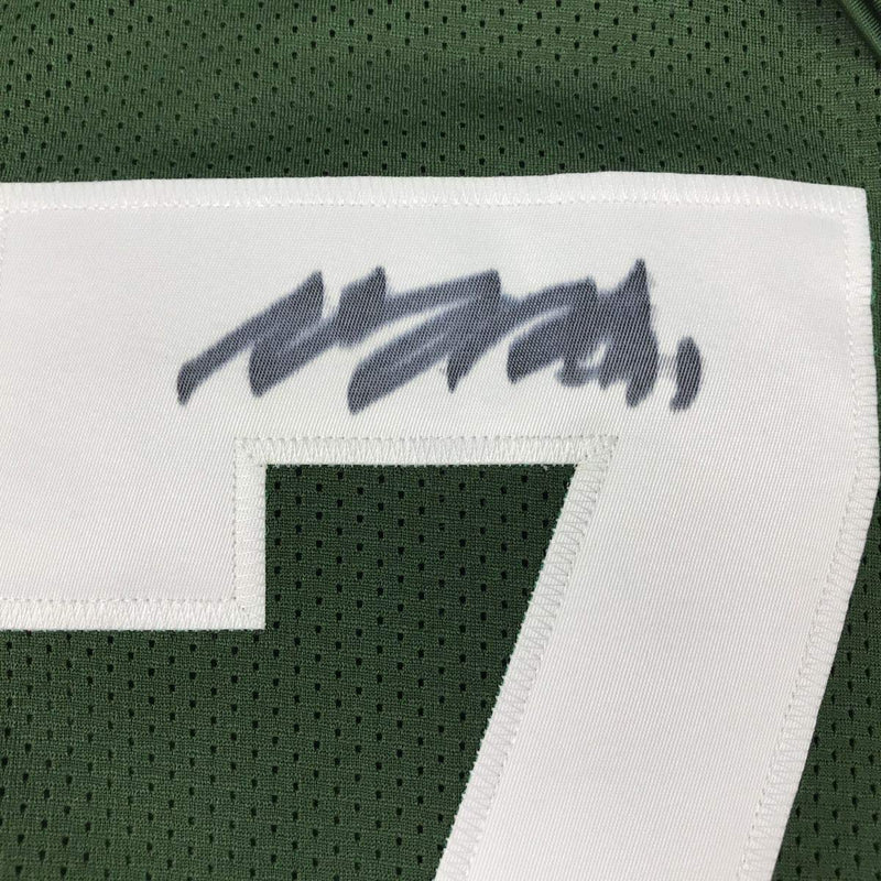 Autographed/Signed Davante Adams Green Bay Green Football Jersey JSA COA #2