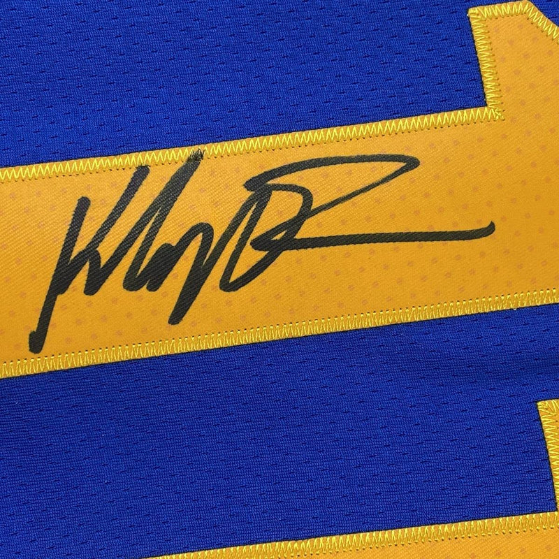 Autographed/Signed Klay Thompson Golden State Blue Basketball Jersey PSA/DNA COA