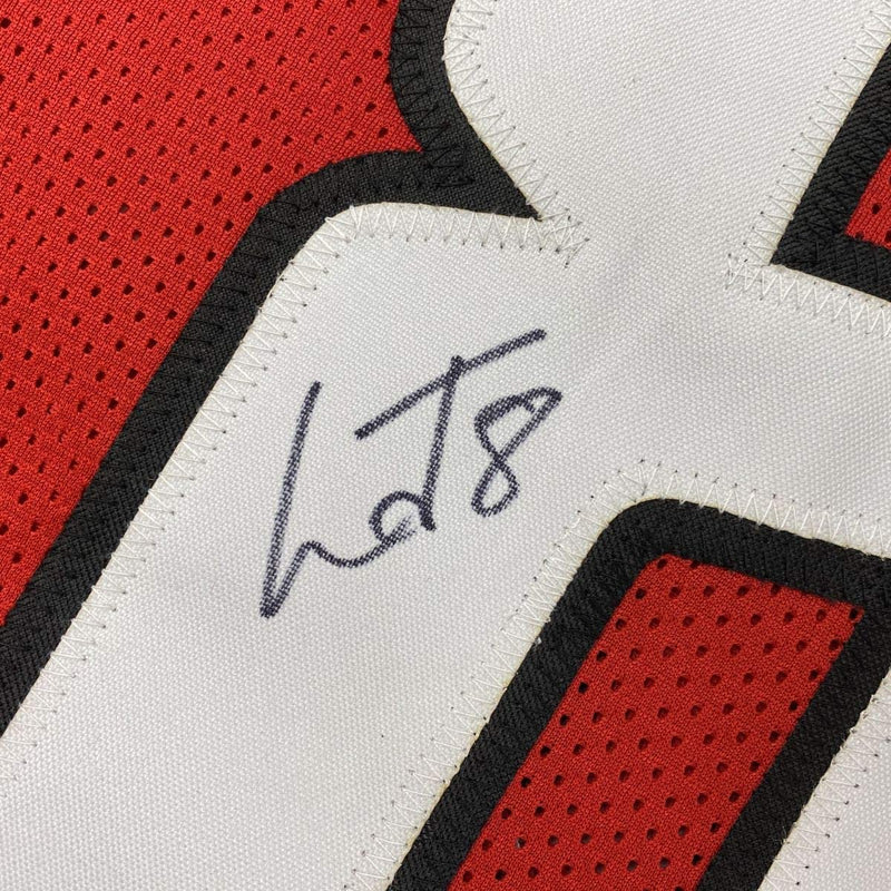 Autographed/Signed Lamar Jackson Louisville Red College Football Jersey JSA COA