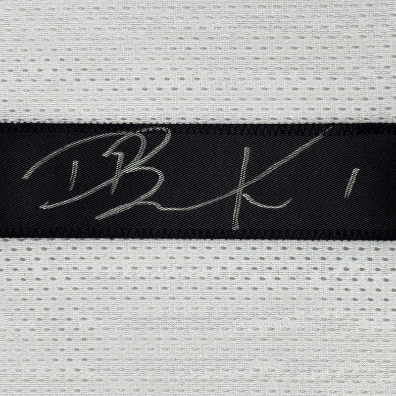 Autographed/Signed Devin Booker Phoenix White Basketball Jersey JSA COA