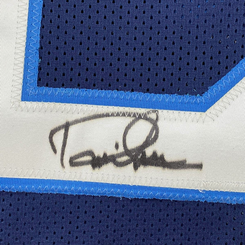 Autographed/Signed Derrick Henry Tennessee Dark Blue Football Jersey Beckett BAS COA