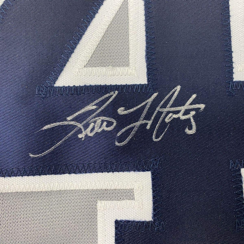 Autographed/Signed Tino Martinez New York Grey Baseball Jersey PSA/DNA COA