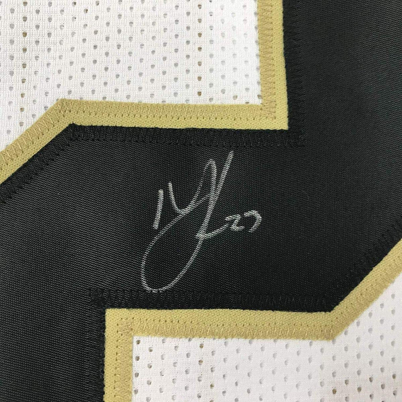Autographed/Signed Marshon Lattimore New Orleans White Football Jersey JSA COA