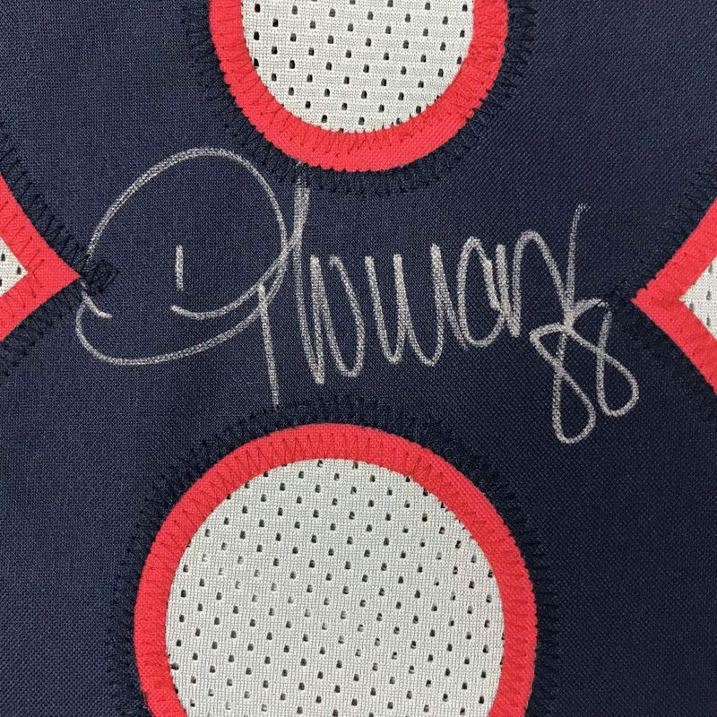 Autographed/Signed Demaryius Thomas Houston Grey Football Jersey JSA COA