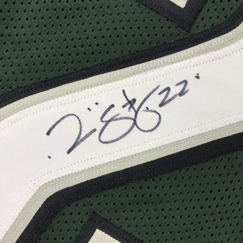 Autographed/Signed Duce Staley Philadelphia Green Football Jersey Beckett BAS COA