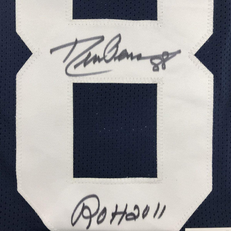 Autographed/Signed Drew Pearson ROH 2011 Dallas Thanksgiving Day Football Jersey JSA COA