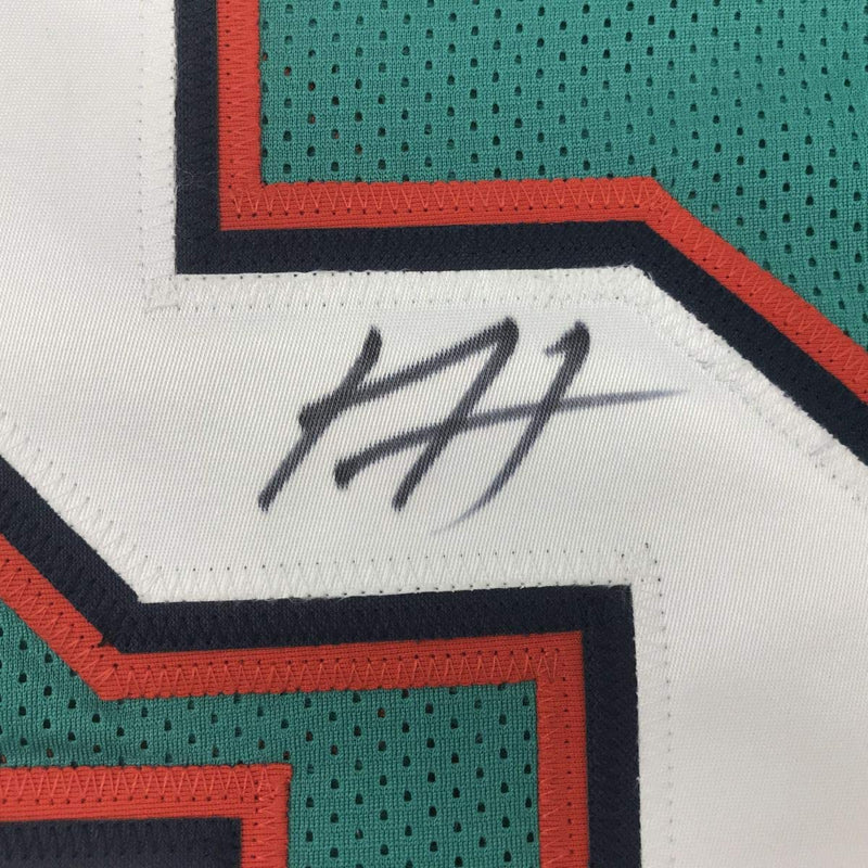 Autographed/Signed Xavien Howard Miami Teal Football Jersey PSA/DNA COA